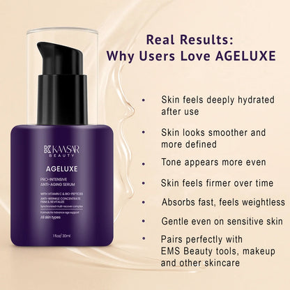 Ageluxe Anti Aging Serum – Vitamin C, Niacinamide & Bio Peptides
