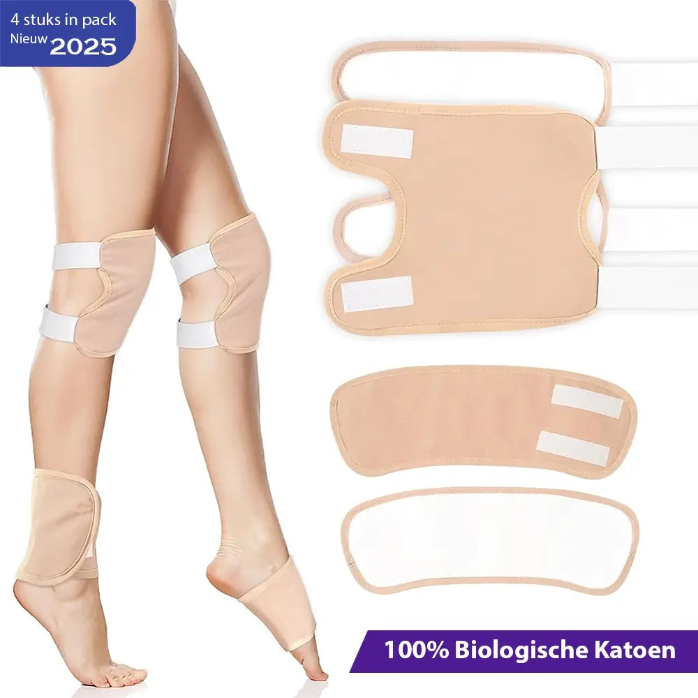 4-delig knie & voet wraps