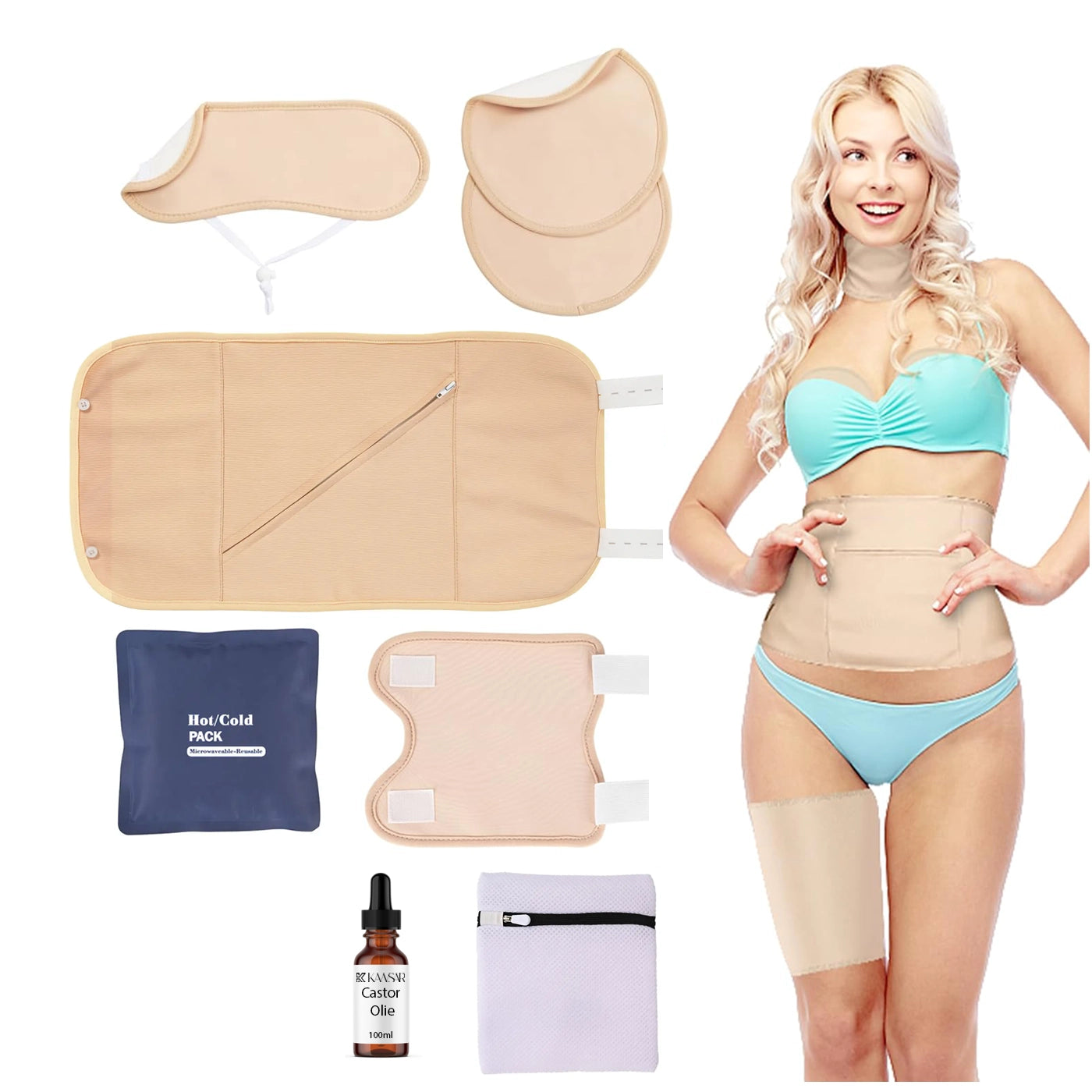 Das Restore Wrap Set – 8-teiliges Rizinusöl-Ritual