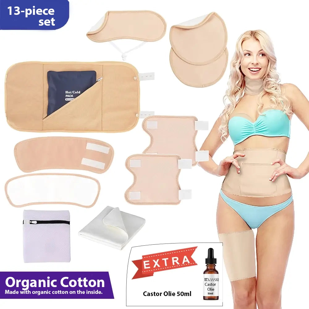 The Restore Wrap Set – 12-teiliges Rizinusöl-Ritual