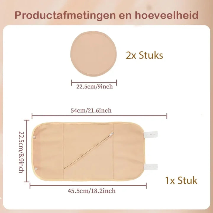 3-delig buik & borsten